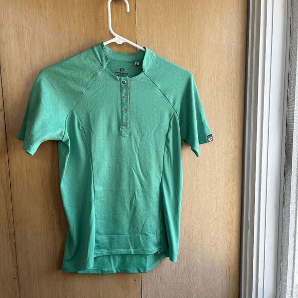 PEARL IZUMI Women's Select Escape Mint Green Bike Biker Cyclist Jersey Athletic - Picture 3 of 4